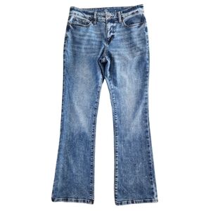 ST. JOHN'S BAY 8 30" Women's Stretch Denim Boot Cut Blue Jeans